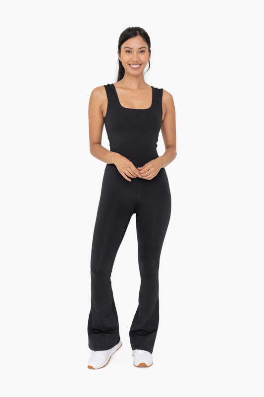 Twisted Back Flared Jumpsuit