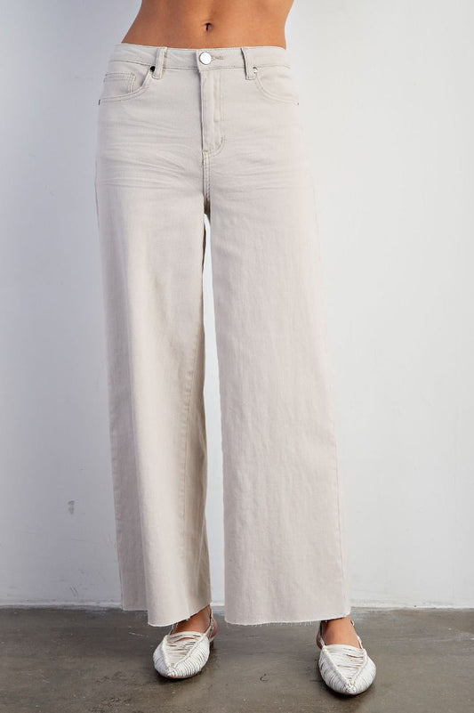Soft stretch wide leg pants