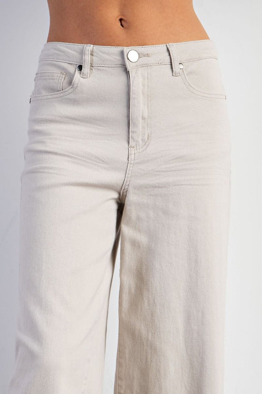 Soft stretch wide leg pants