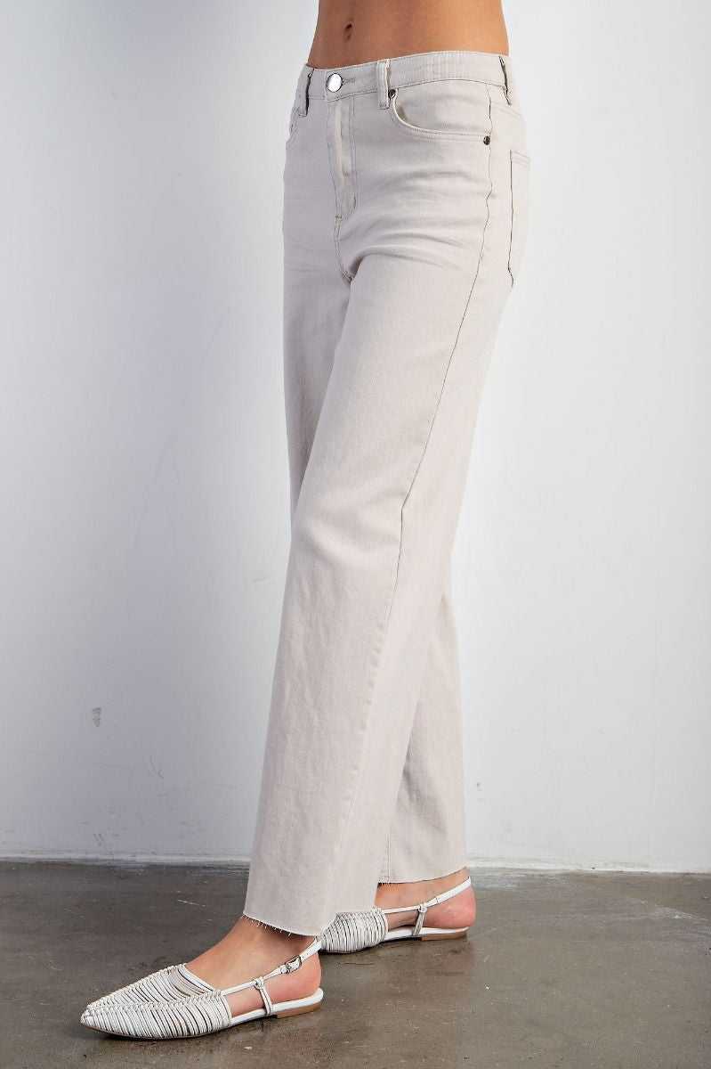 Soft stretch wide leg pants