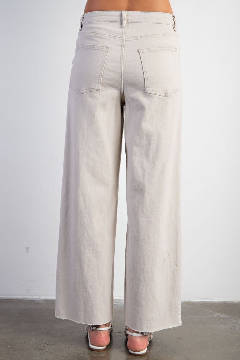 Soft stretch wide leg pants