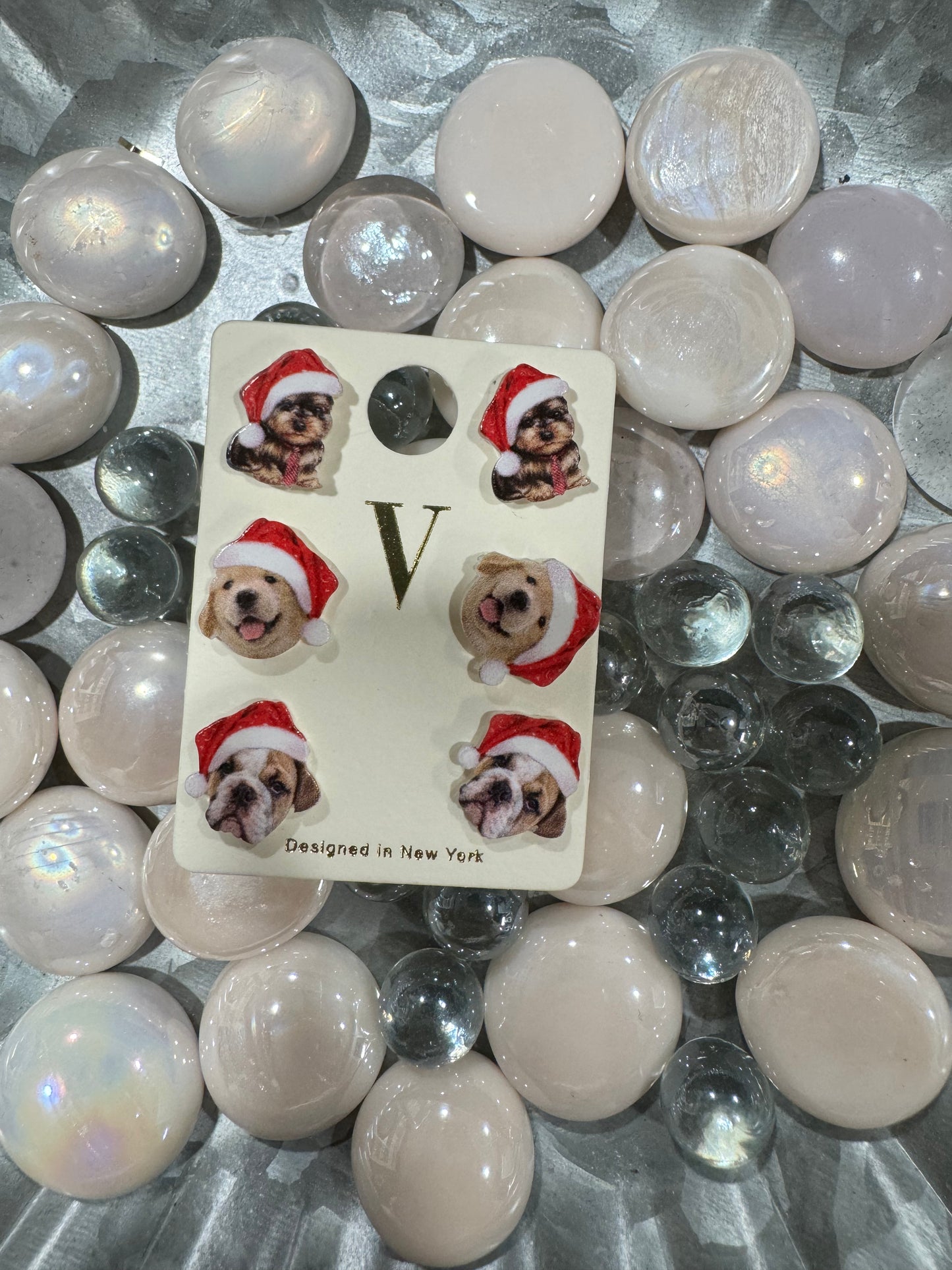 Christmas dog 3 pack studs
