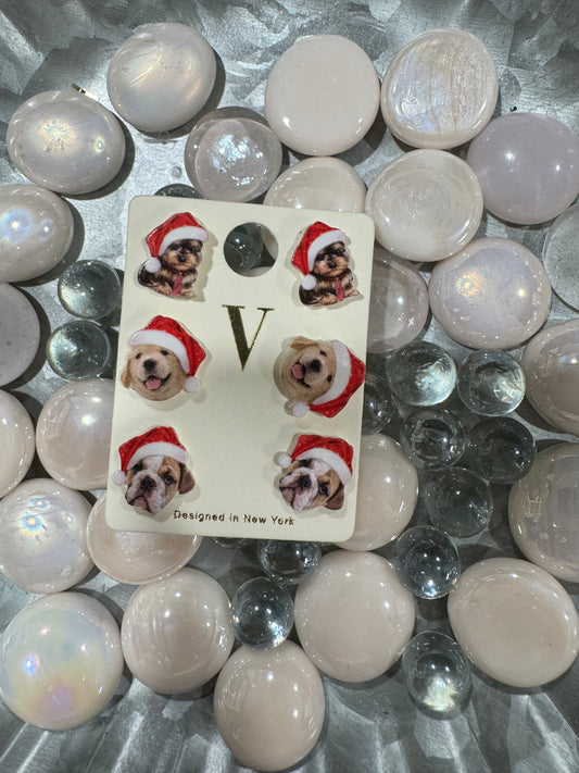 Christmas dog 3 pack studs