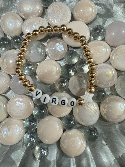Virgo Zodiac Sign Bracelet