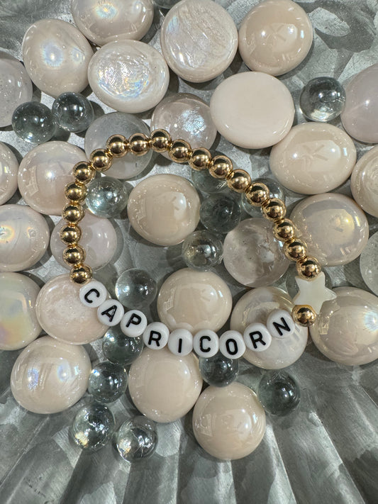 Capricorn Zodiac Sign Bracelet