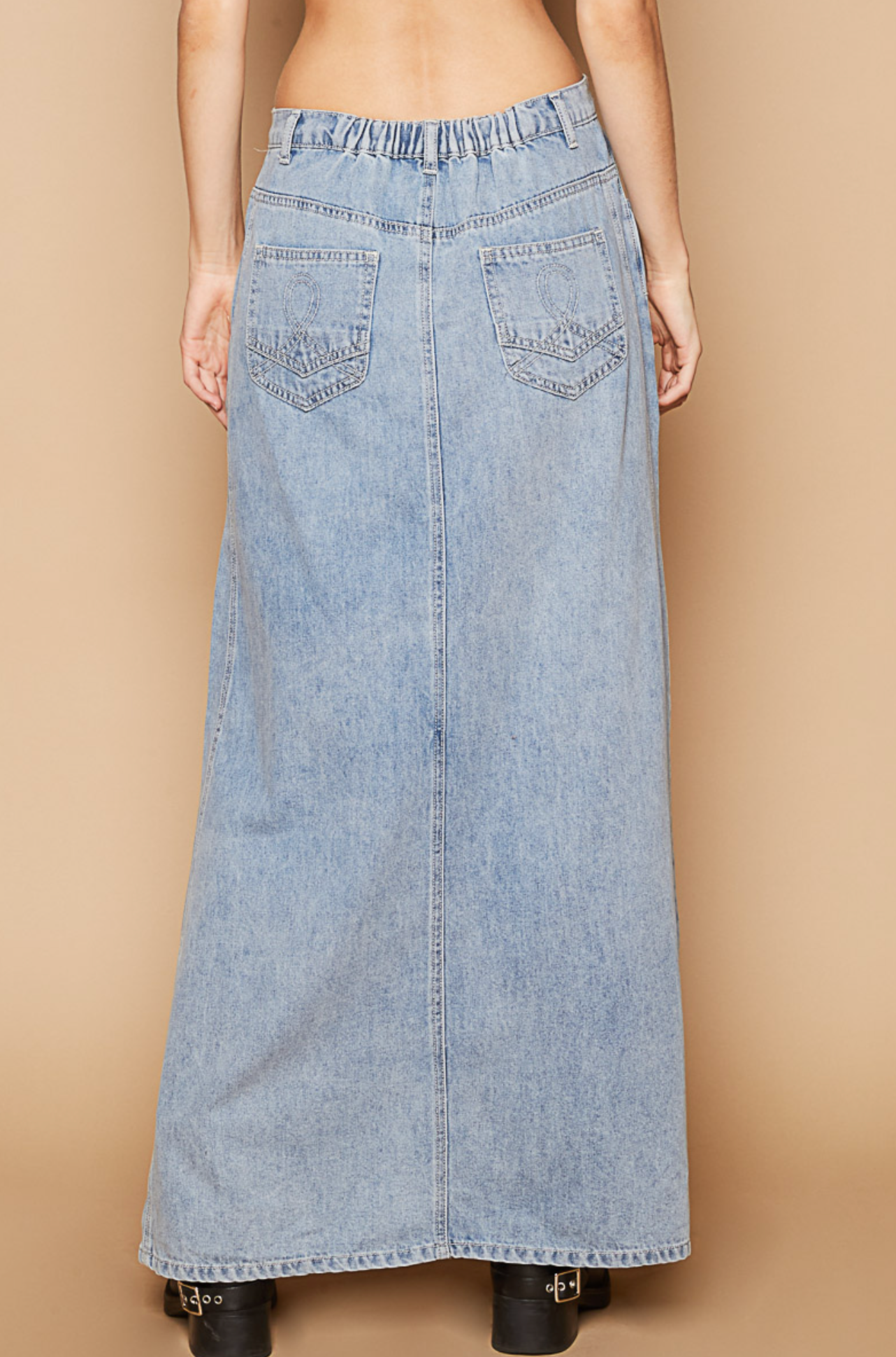 Studded Jean skirt