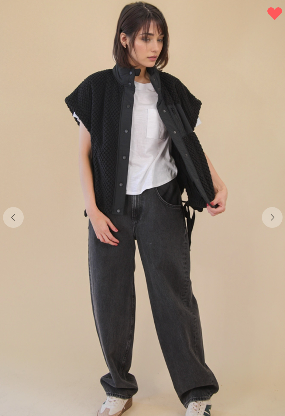 Soft Textured Woven Vest