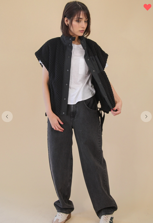 Soft Textured Woven Vest