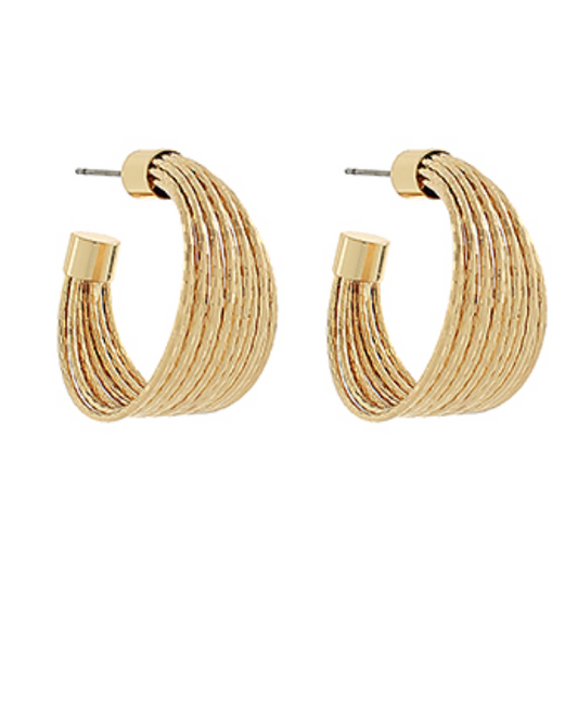 Textured Metal Hoops