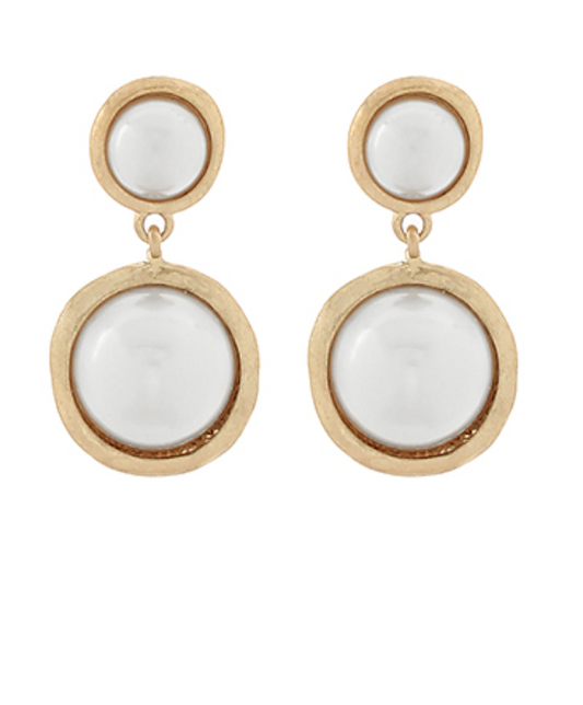 Round Drop Earrings