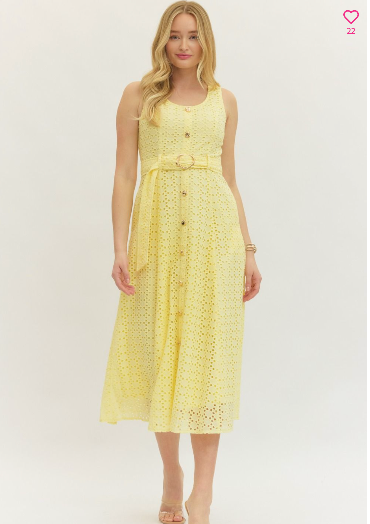 Smocked midi dress