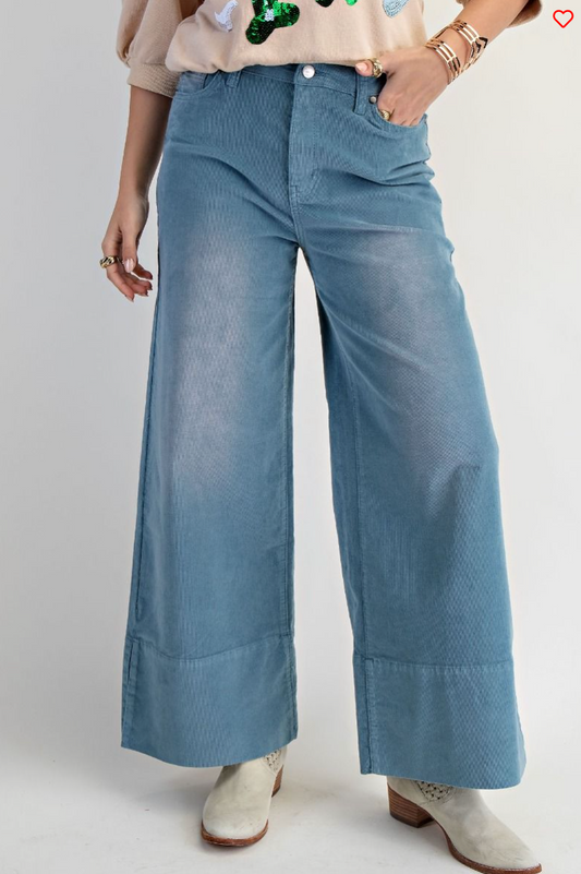 Corduroy Wide-leg Pants