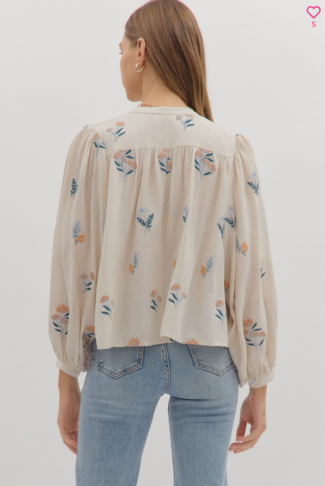 Floral Embroidery Top