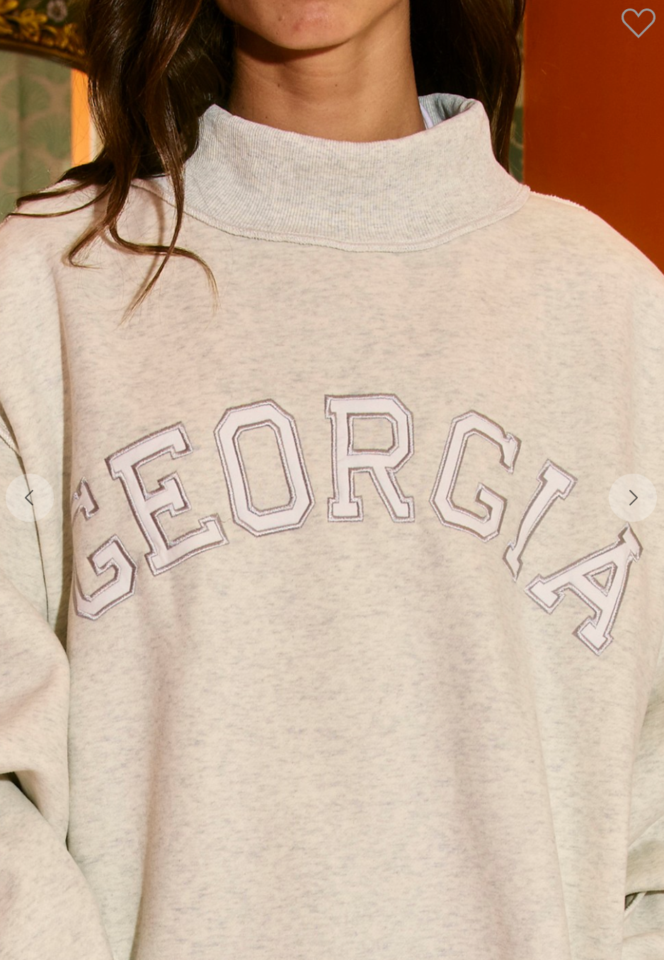 Georgia Mock Neck Sweatshirt