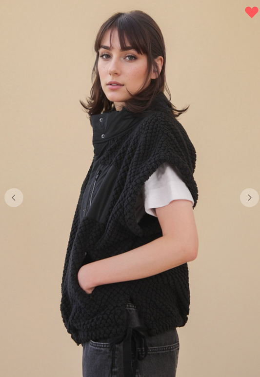 Soft Textured Woven Vest