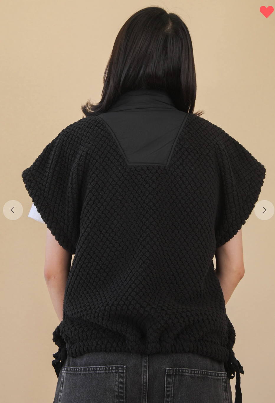 Soft Textured Woven Vest
