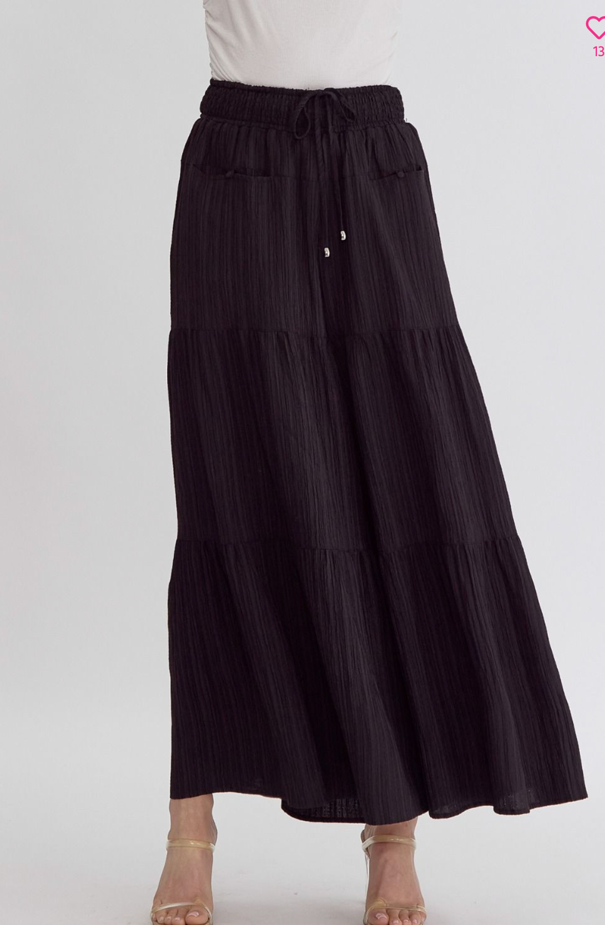 High Wasted Textured Pants