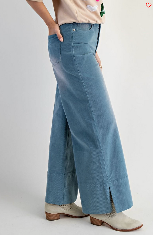 Corduroy Wide-leg Pants