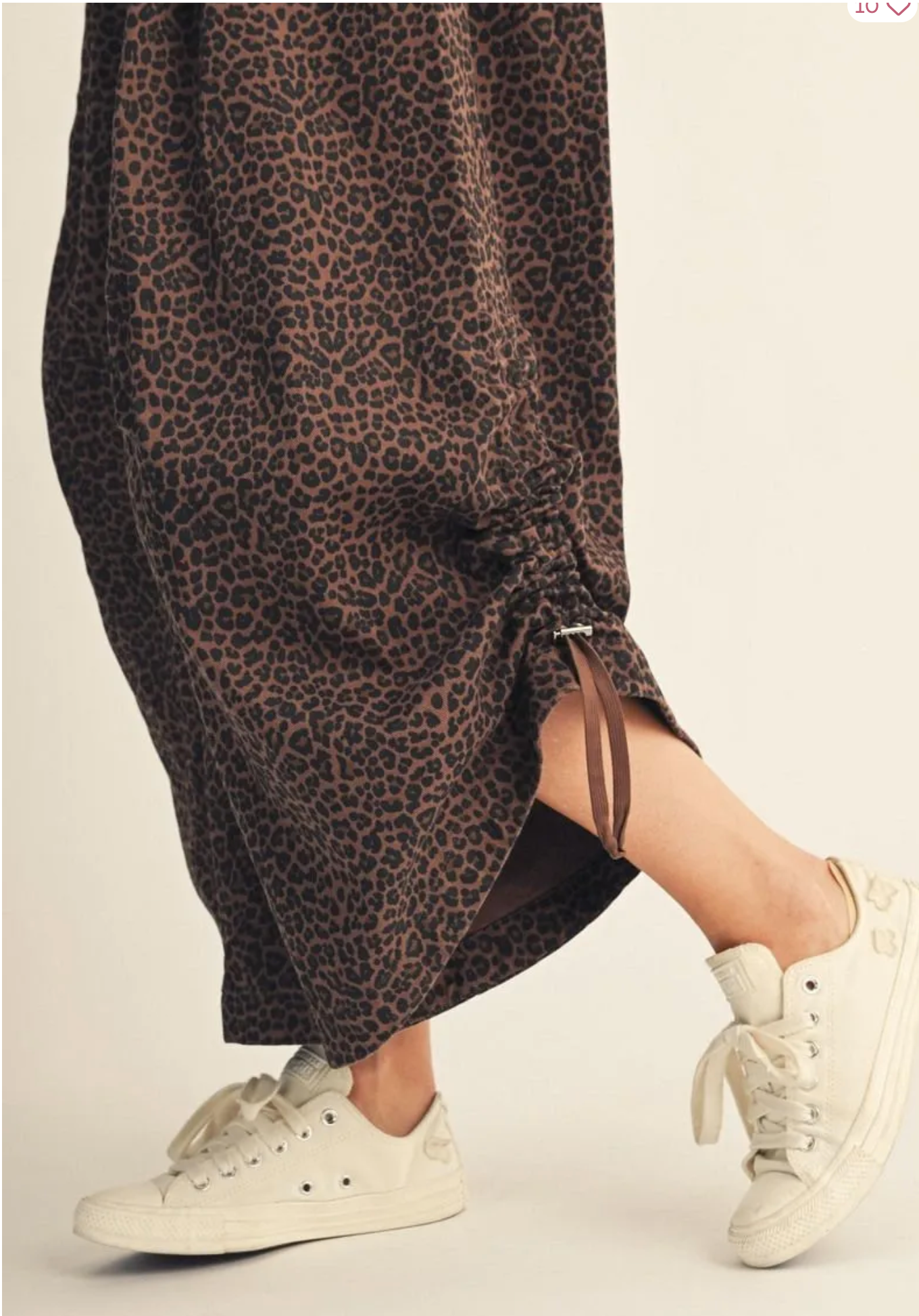 Mocha Leopard Print Jumpsuit
