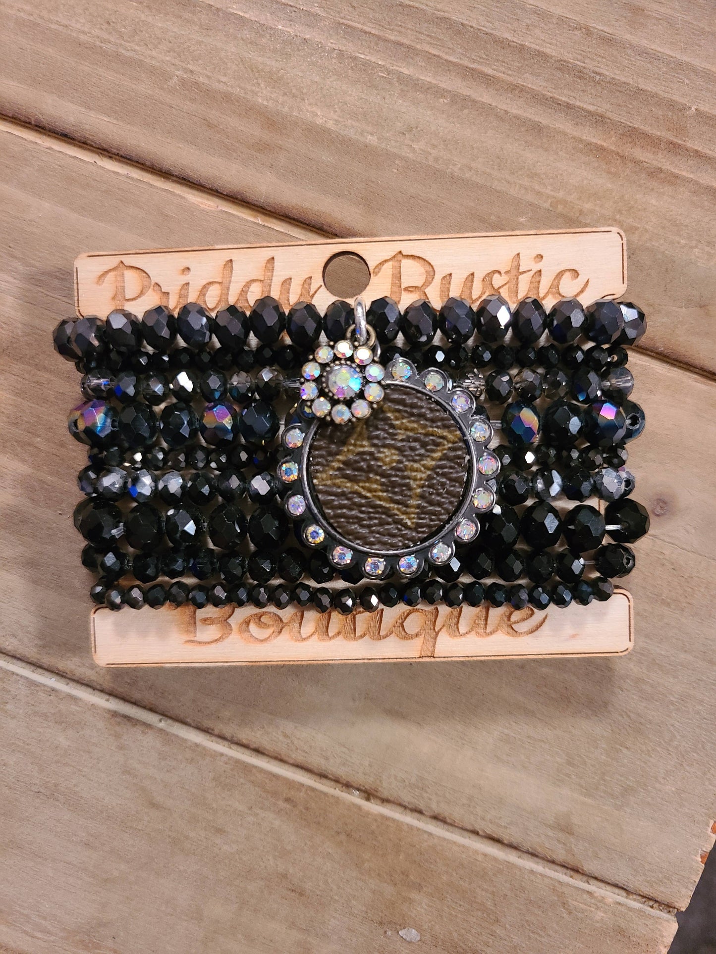 Black magic upcycled LV stack