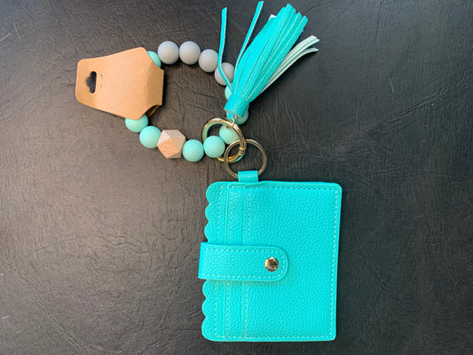 Silicone keychain wallet