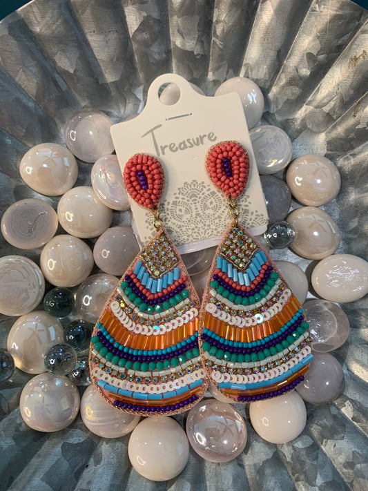 Aztec earrings