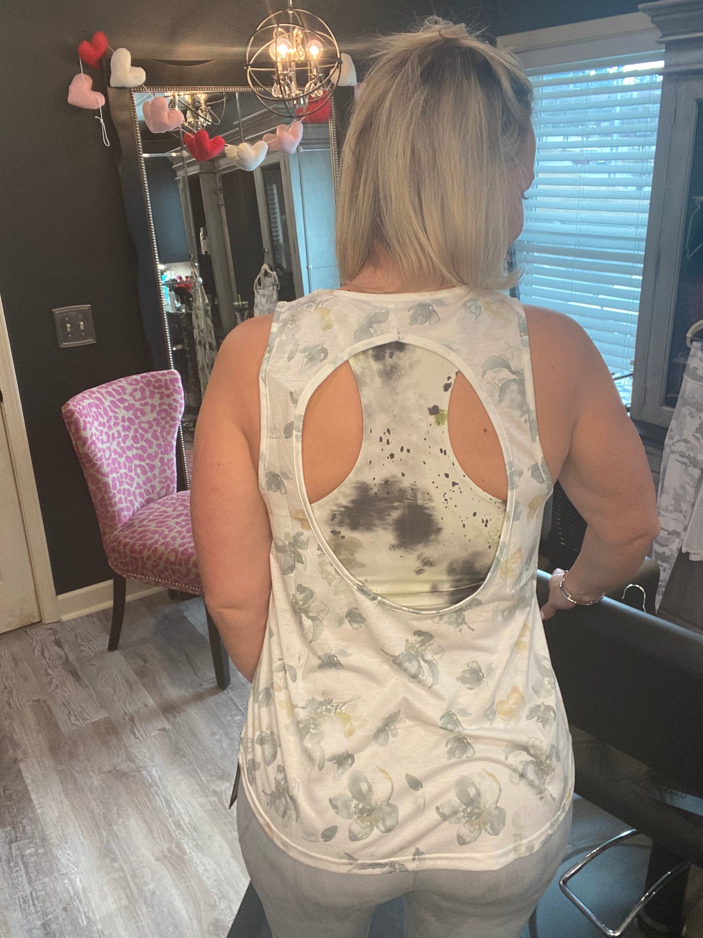Floral Muscle Top