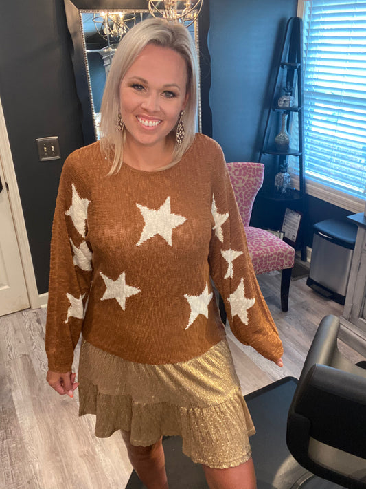 Gold foil skirt