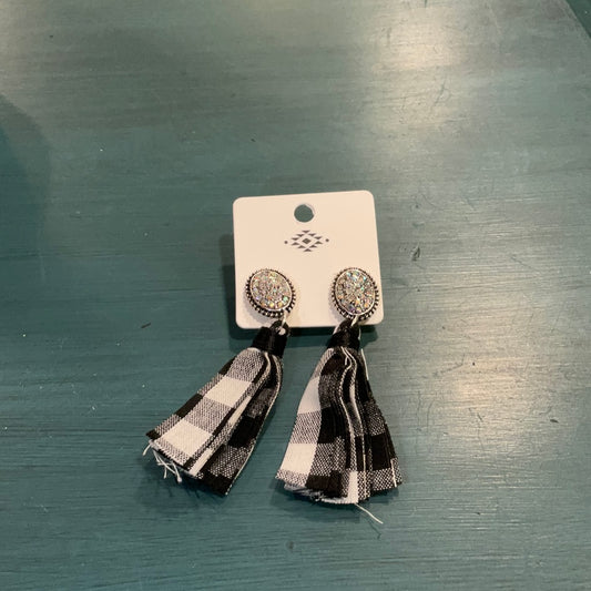 Buffalo plaid earrings