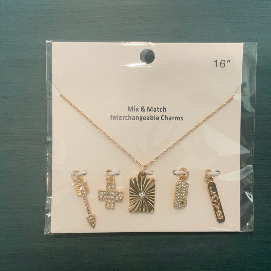 Mix and match charm necklace