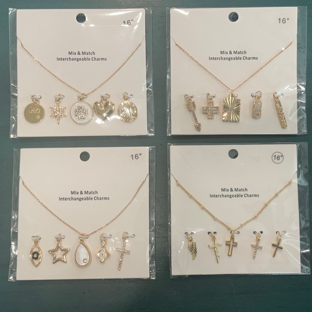 Mix and match charm necklace