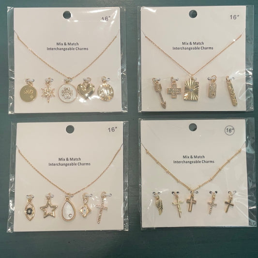 Mix and match charm necklace