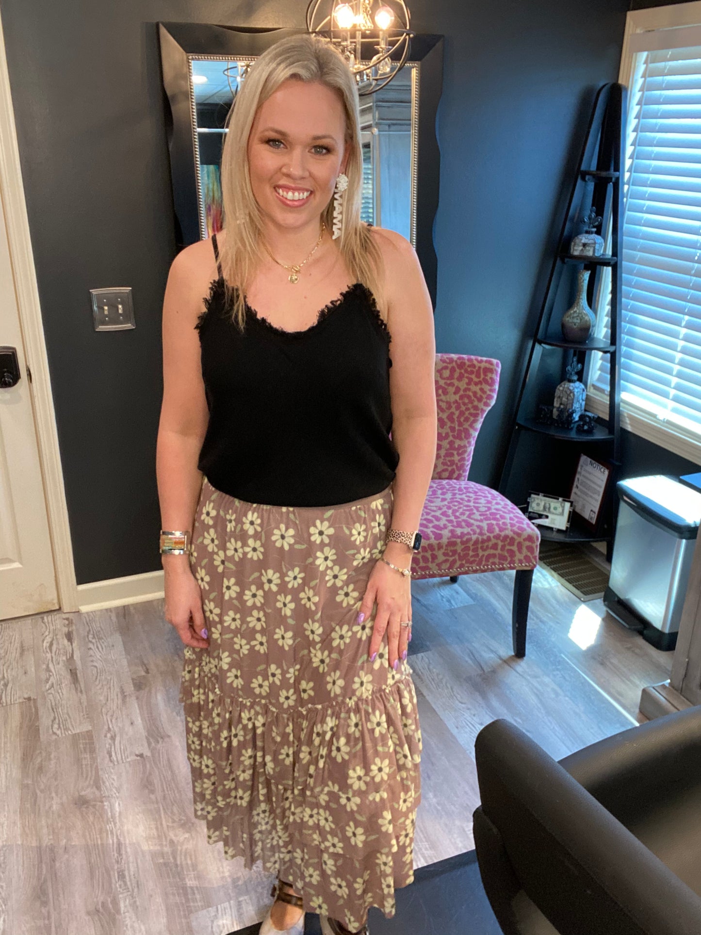 Daisy Mesh Skirt