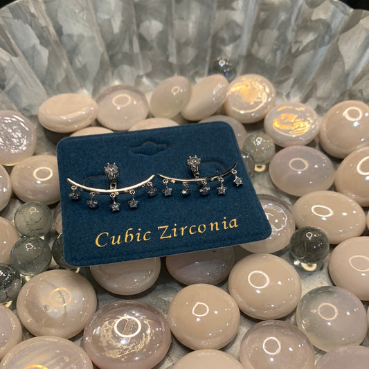 Star bar earrings