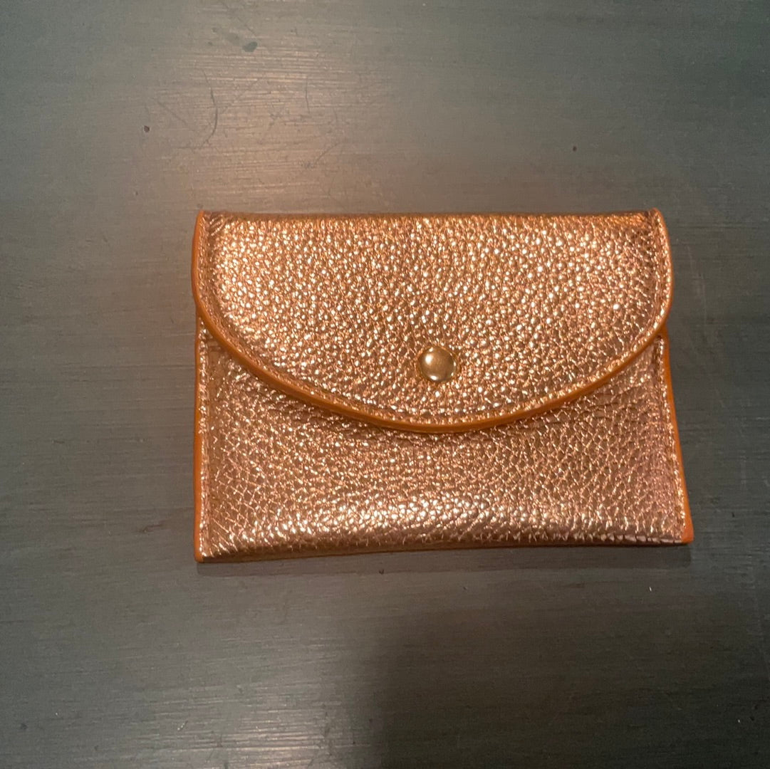 Small Faux Pebble Leather Wallet