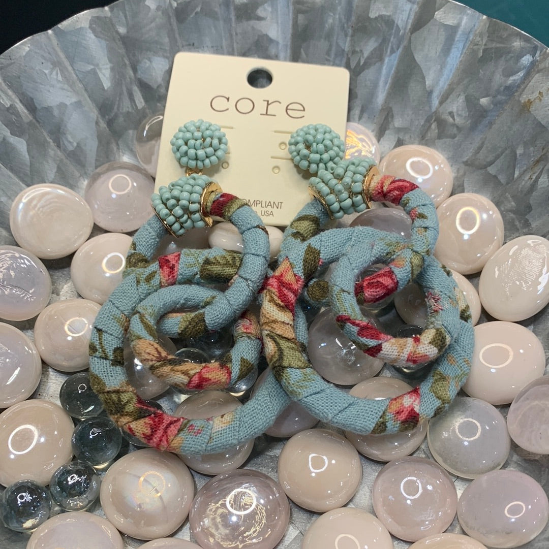 Fabric earrings