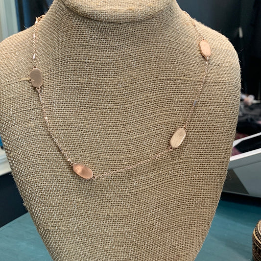 Long hexagon necklace