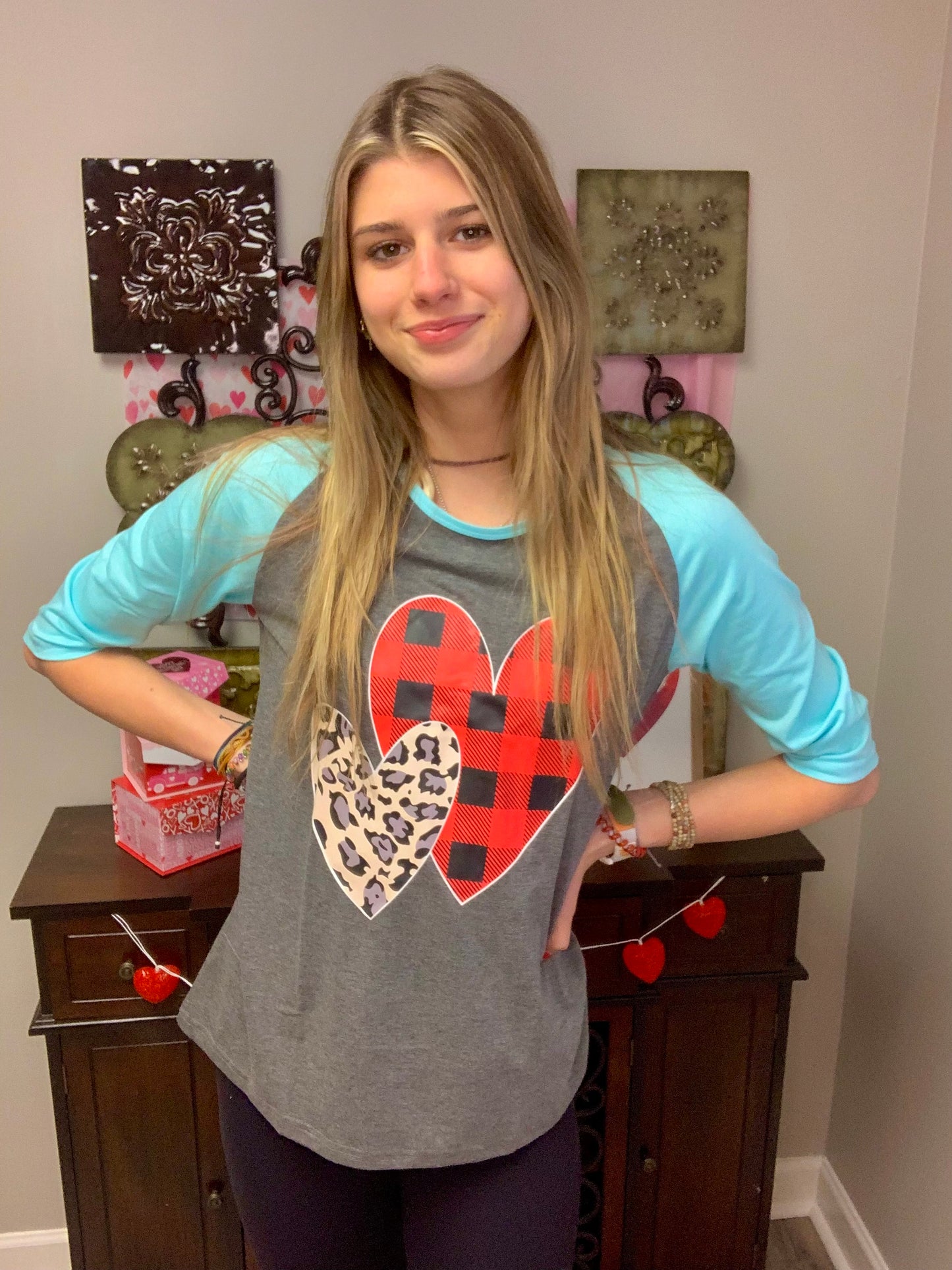 Blue Hearts Top