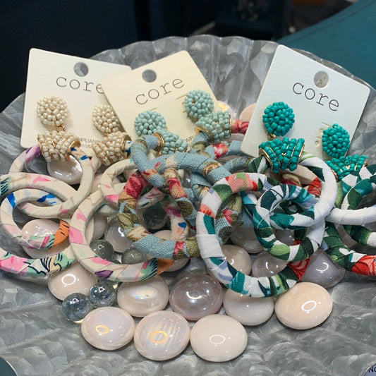 Fabric earrings