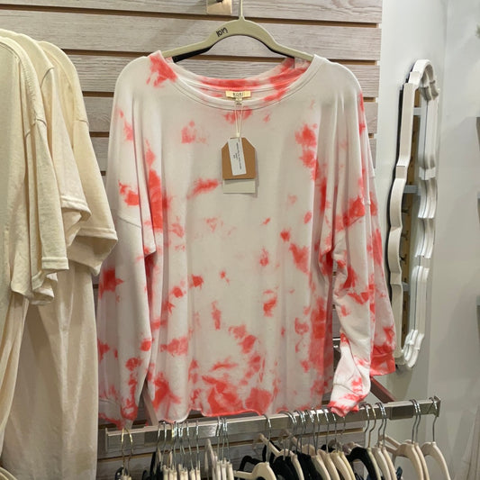 Pink cloud tie dye sweater