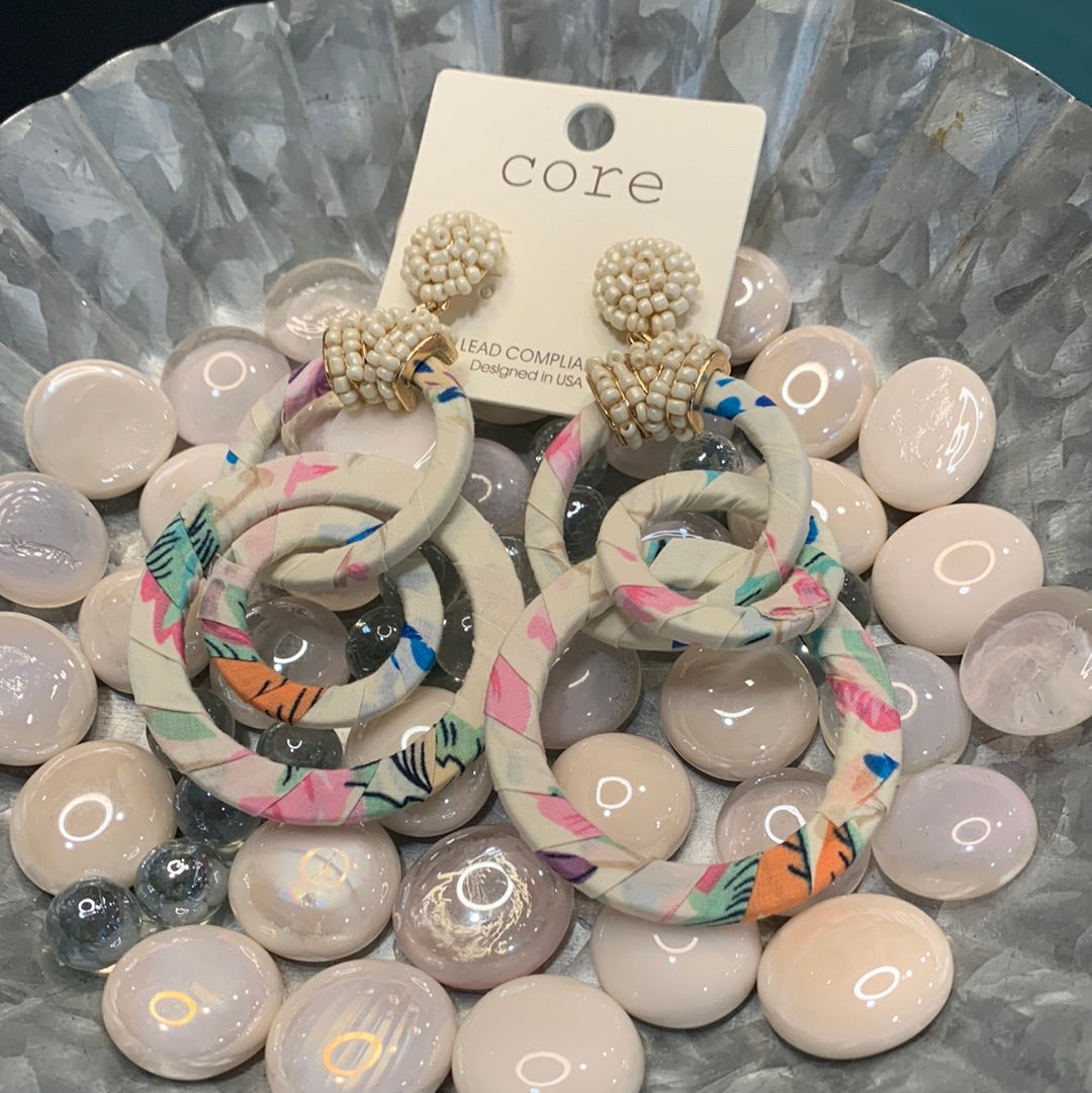 Fabric earrings