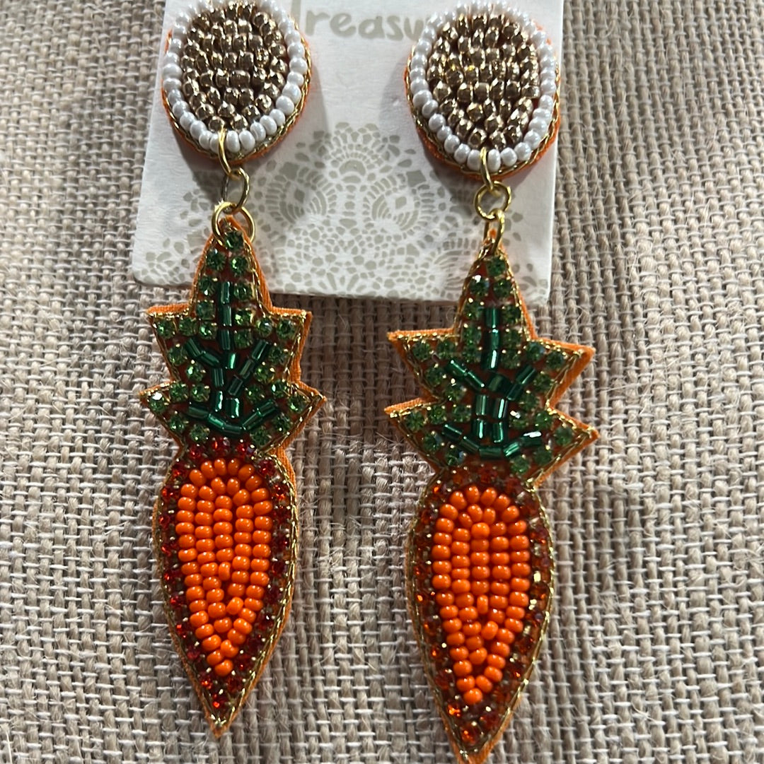 Easter Carrot Earrings