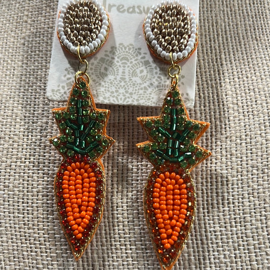 Easter Carrot Earrings