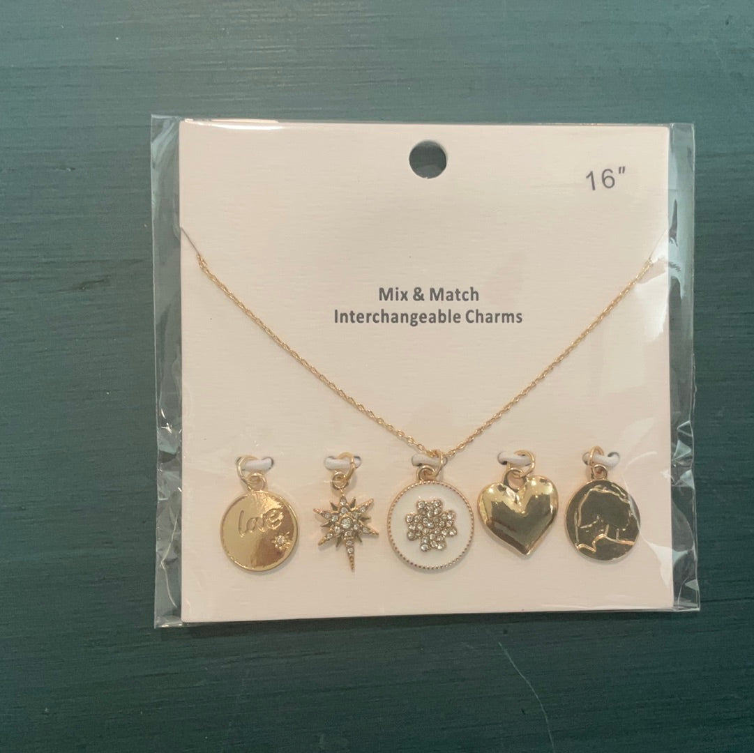 Mix and match charm necklace