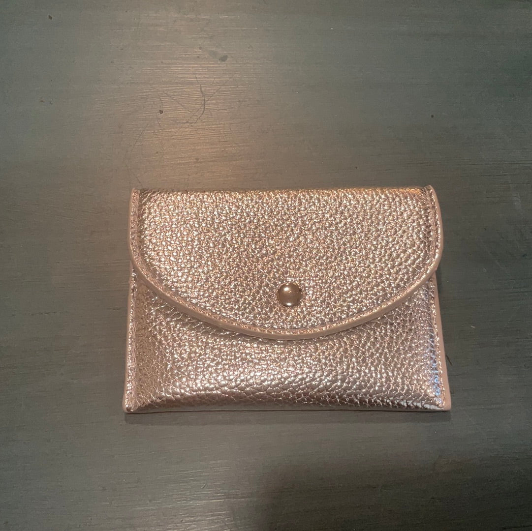 Small Faux Pebble Leather Wallet