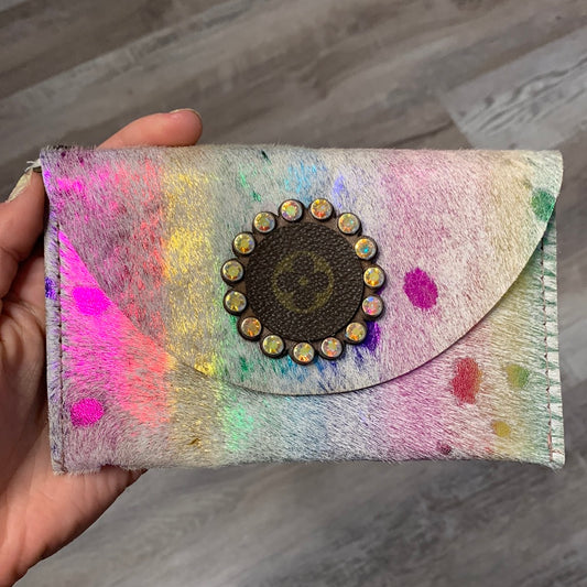 Norma cowhide clutch