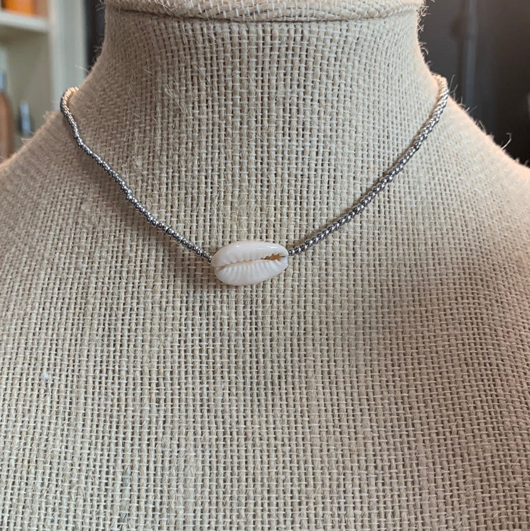 Puka shell choker