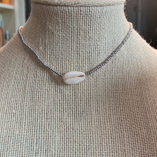 Puka shell choker