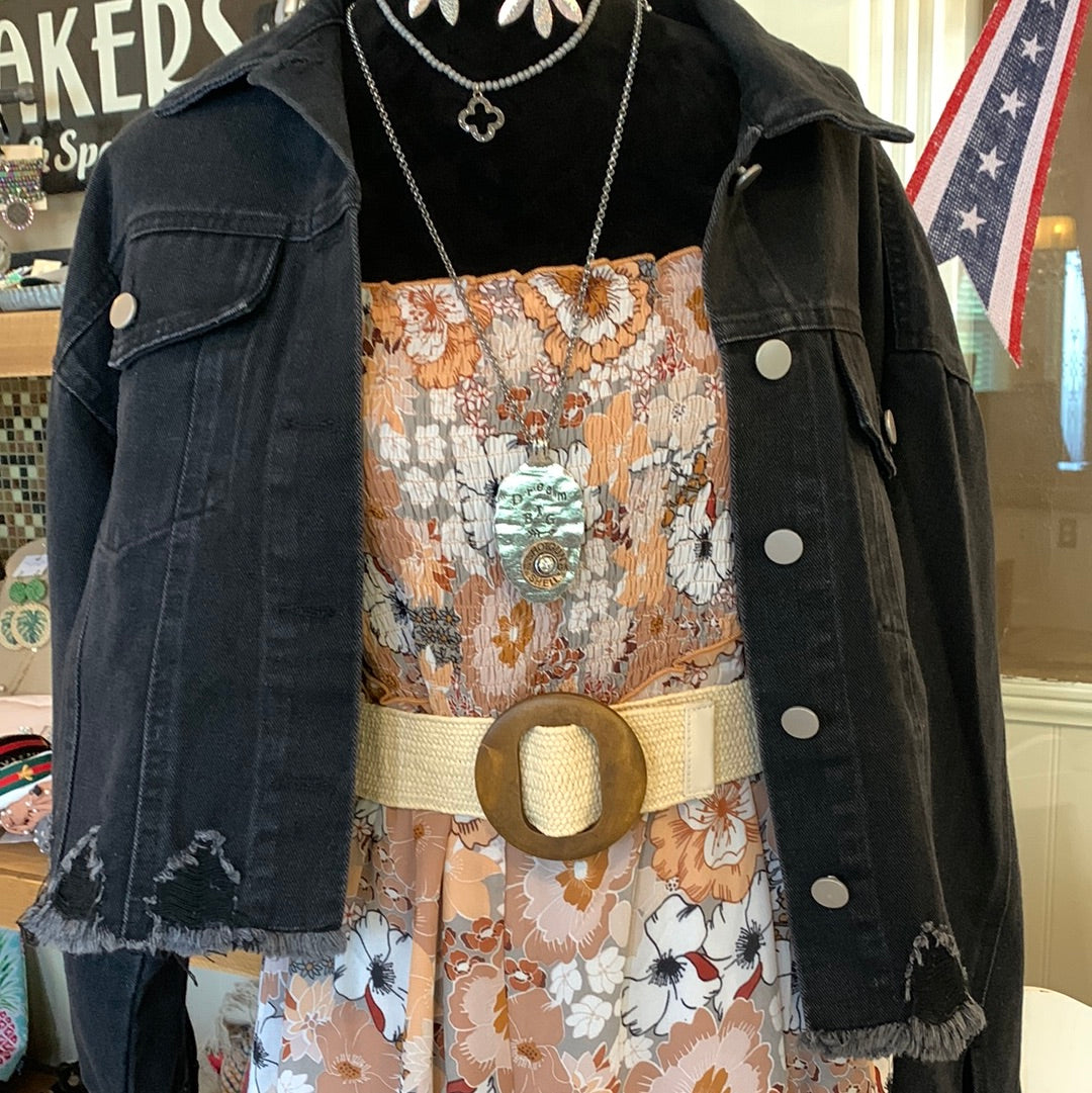 Wooden circle straw belt