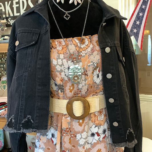 Wooden circle straw belt